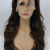 22inch piano brown color body wave Chinese remy hair full lace wig shinewig