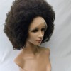 18inch natural color kinky afro Remy human hair full lace wig from shinewig