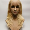 18inch blonde color 613 body wave remy human hair natural full lace wig from shinewig