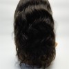 10 inch natural color 1B body wave Chinese remy human hair full lace wig