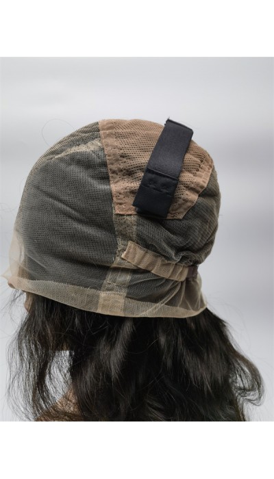 10 inch natural color 1B body wave Chinese remy human hair full lace wig