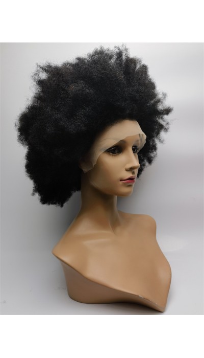 14inch natural color kinky afro full lace wig from shinewig