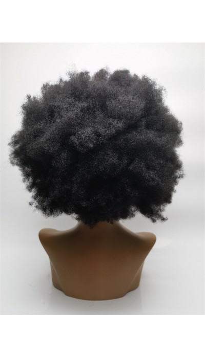 14inch natural color kinky afro full lace wig from shinewig