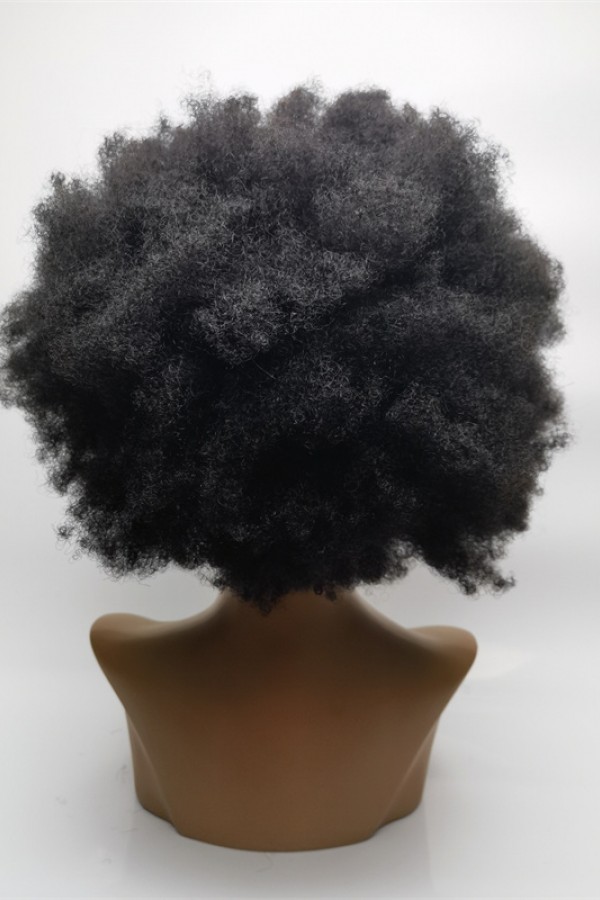 14inch natural color kinky afro full lace wig from shinewig