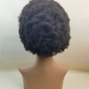 10 inch natural color  kinky afro Remy human hair full lace wig