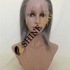 8inch Silver dark gray white color full lace wig from shinewig