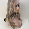 20inch brown and blonde balayage color high quality celebrity luxury full lace wig from shinewig