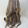 20inch brown and blonde balayage color high quality celebrity luxury full lace wig from shinewig