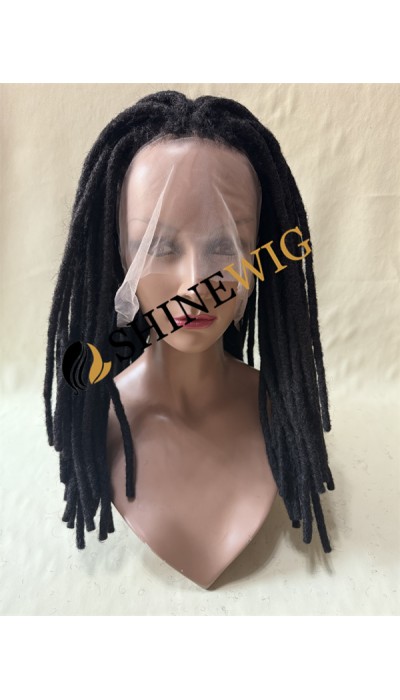 14inch 1B  dreadlocks full lace wig from shinewig