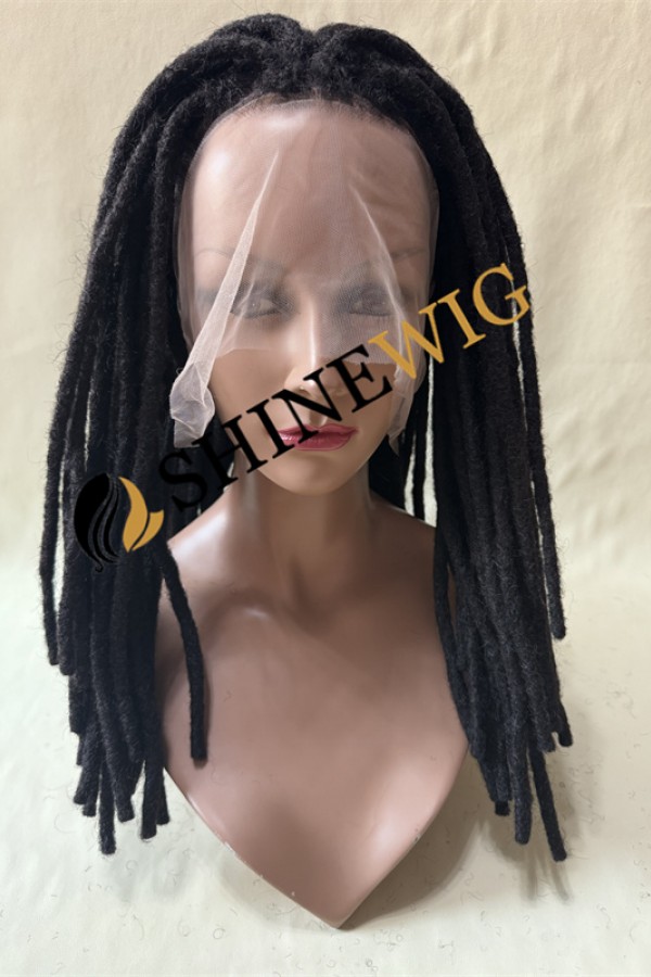 14inch 1B  dreadlocks full lace wig from shinewig