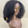 14inch natural color kinky curly full lace wig from shinewig