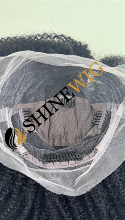 14inch natural color kinky curly full lace wig from shinewig