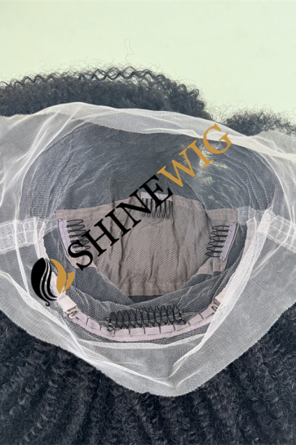 14inch natural color kinky curly full lace wig from shinewig