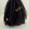 22inch remy human hair natural black color kinky curly HD full lace wig from shinewig