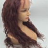 22inch natural hairline beautiful natural wavy Chinese remy virgin hair full lace wig