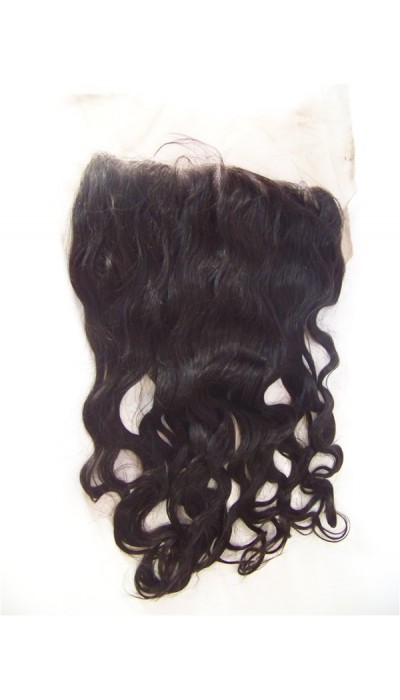 16inch wavy natural color HD swiss lace frontal