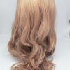 High temperature dark roots  beautiful wavy synthetic lace front wig shinewig