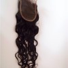 18 inch natural wave virgin human hair lace closure