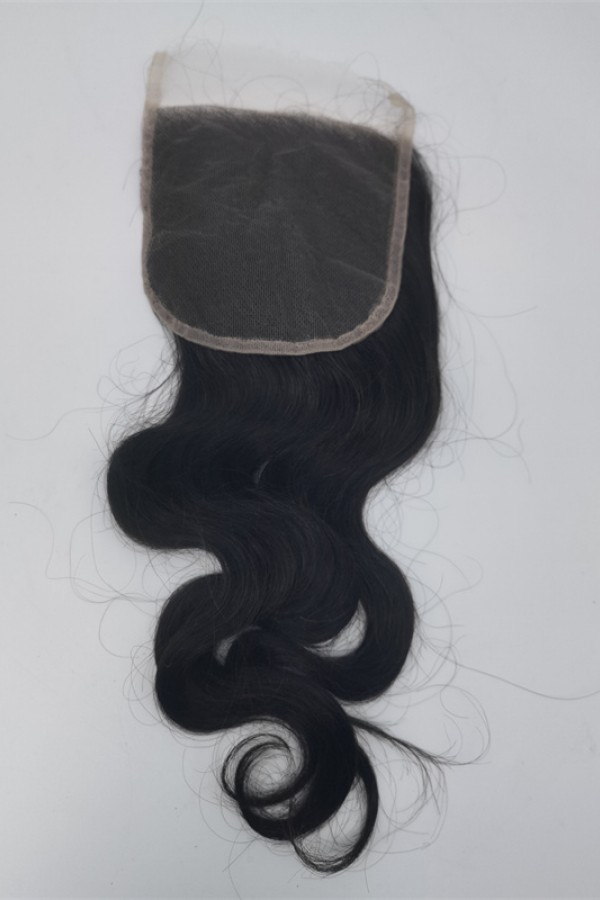 12inch body wave virgin human hair top closure