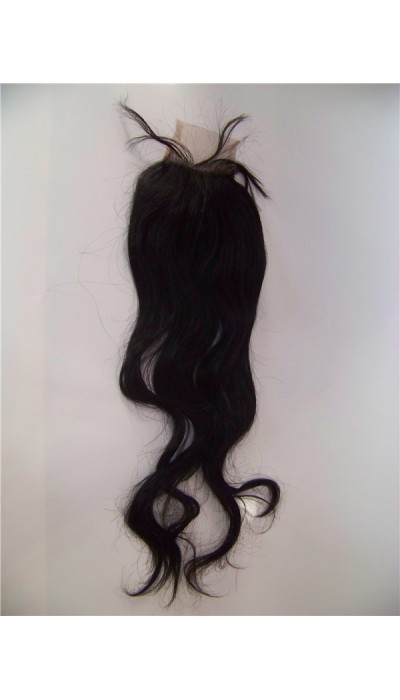 16 inch body wave virgin human hair lace closure