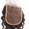 18 inch deep wave virgin human hair lace closure