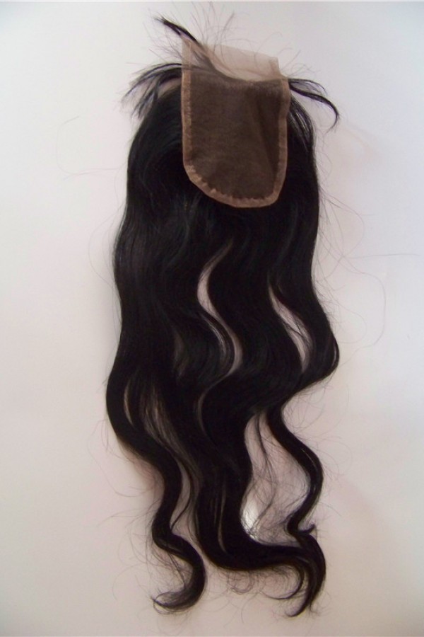 16 inch body wave virgin human hair lace closure